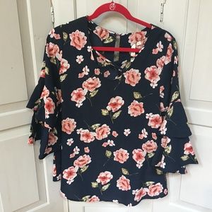 Sun n Moon Floral Tunic